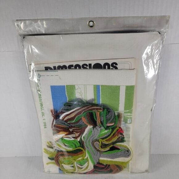 Dimensions NIP Crewel Kit # 1266 Fox Hill Farm Charles Wysocki Collection 1984 - Picture 2 of 2